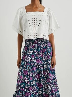 Rails Laine Topsize M  featuring embroidered eyelet details NWOT